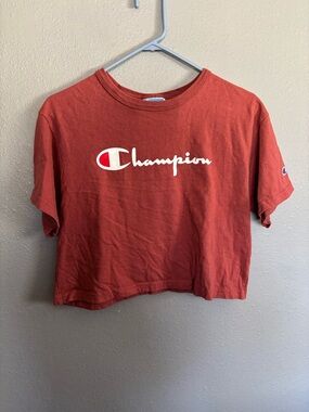 Champion Rust Red Cropped T‑Shirt